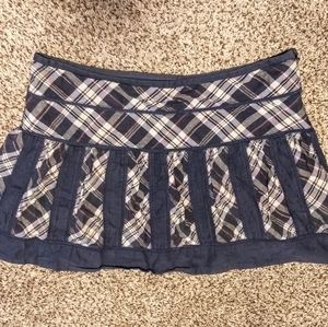 Plaid mini skirt